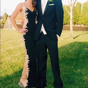 Jovani Black and gold dress